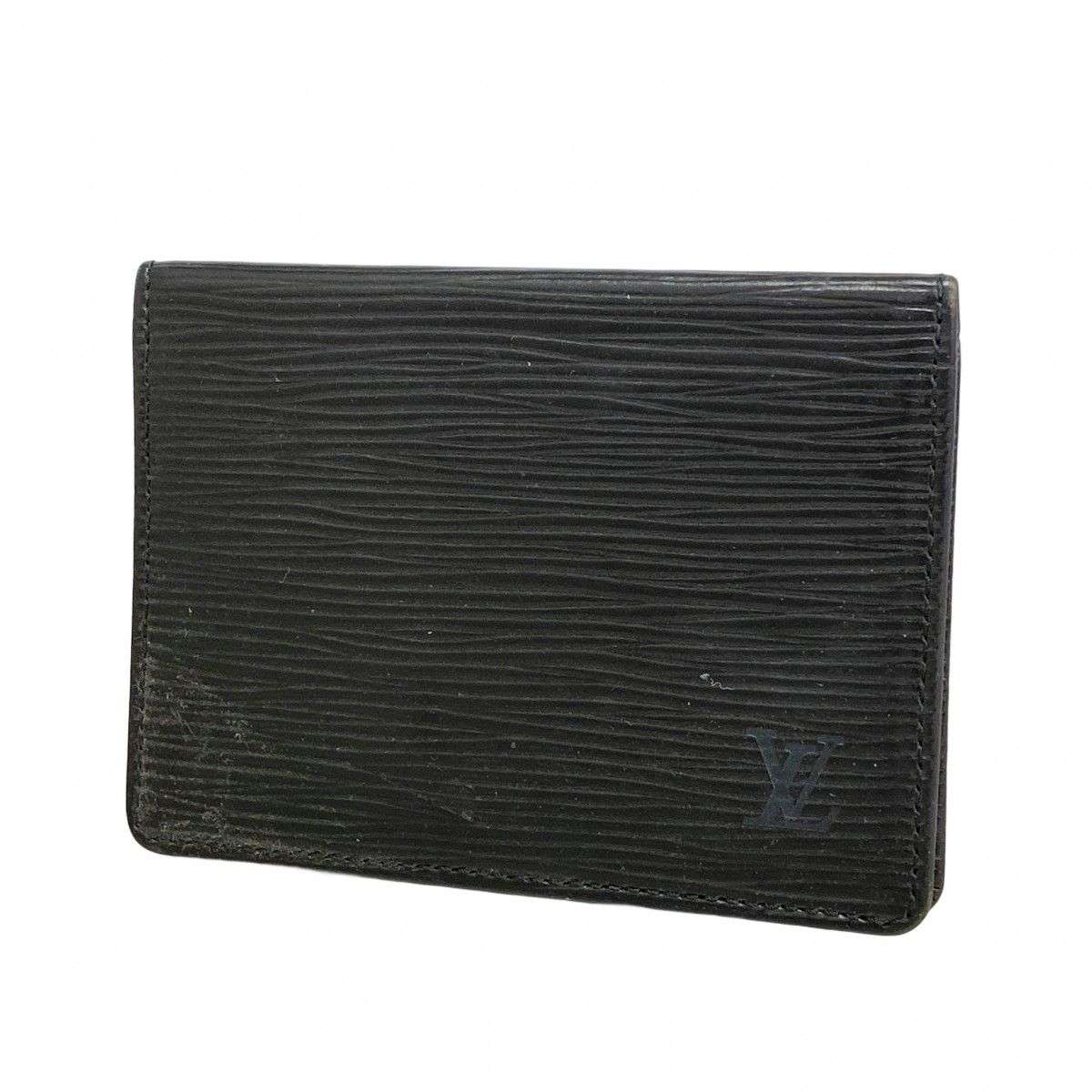 Louis Vuitton Card Case Epi Porte 2 Cult Vertical Noir