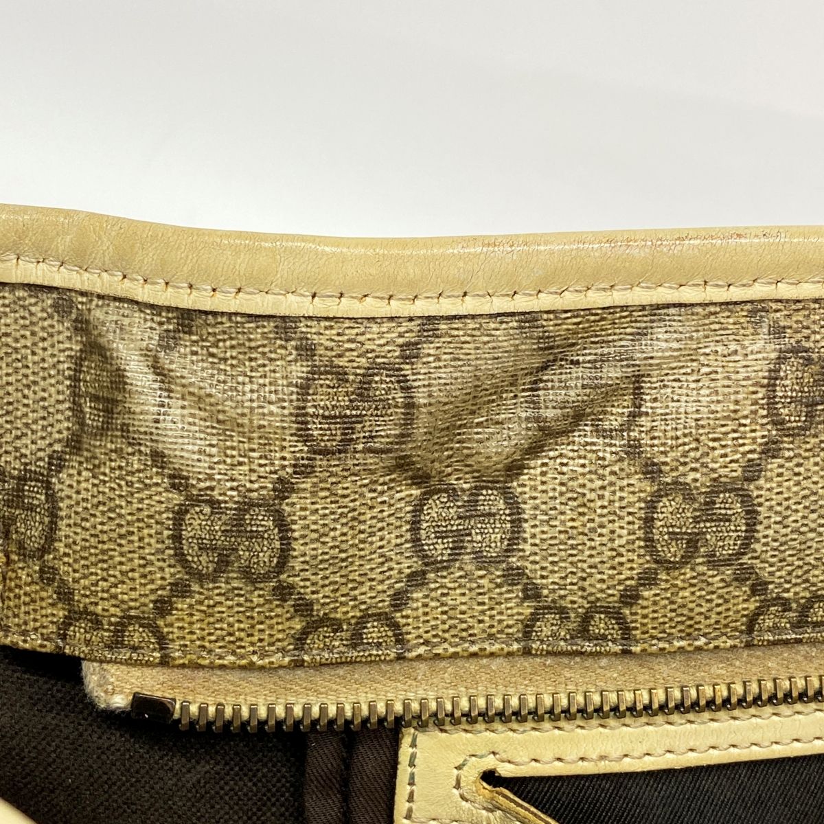 Gucci Tote GG Supreme Beige Silver — view 9