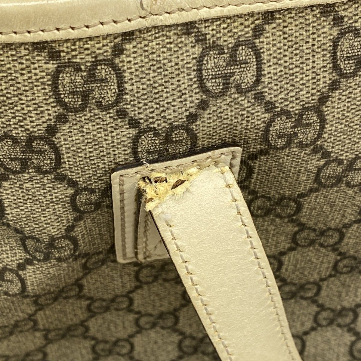 Gucci Tote GG Supreme Beige Silver — view 6