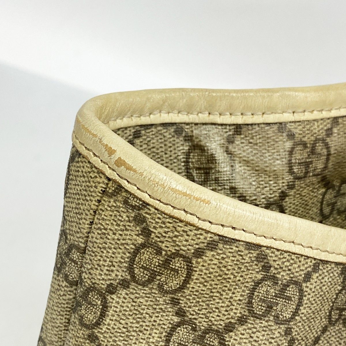 Gucci Tote GG Supreme Beige Silver — view 8