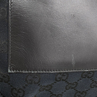 Gucci Tote GG Canvas 019 Navy Black Silver — view 9