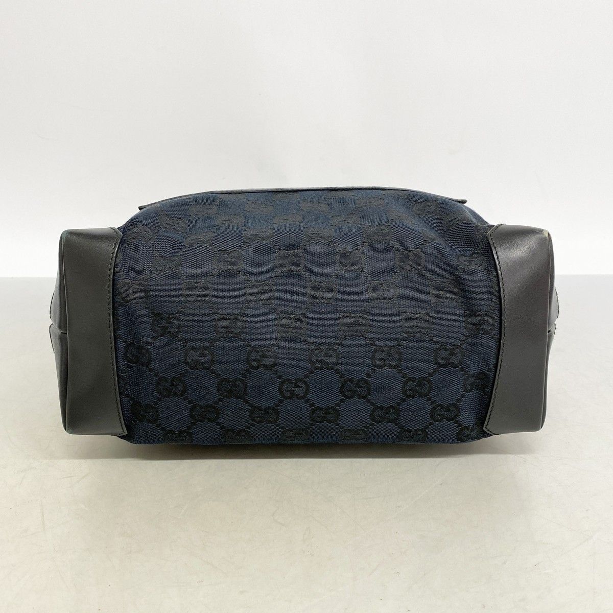 Gucci Tote GG Canvas 019 Navy Black Silver — view 3