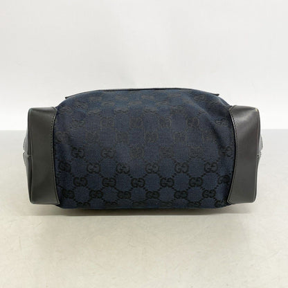 Gucci Tote GG Canvas 019 Navy Black Silver — view 3