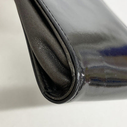 Chanel Shoulder Bag Patent Leather Black Gold — view 7