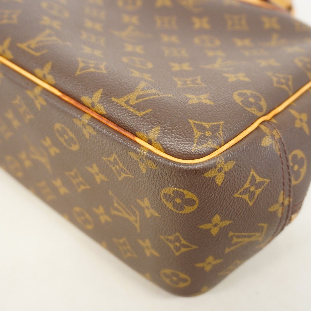 Louis Vuitton Handbag Monogram Deauville Brown — view 8