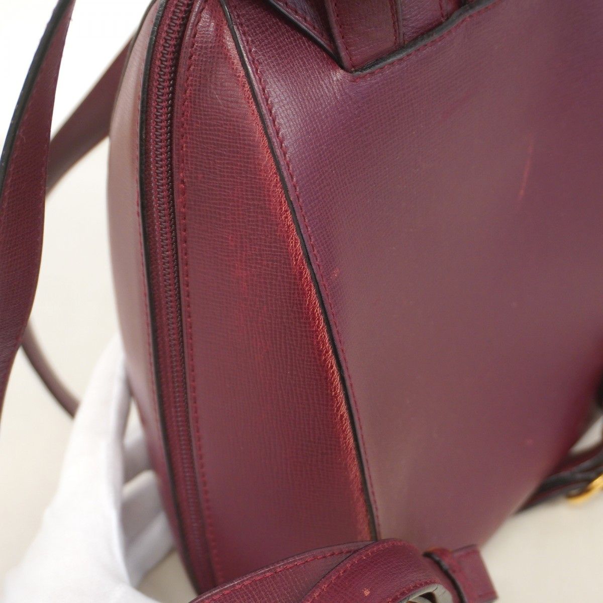 Cartier Backpack Must Leather Bordeaux Gold — view 8