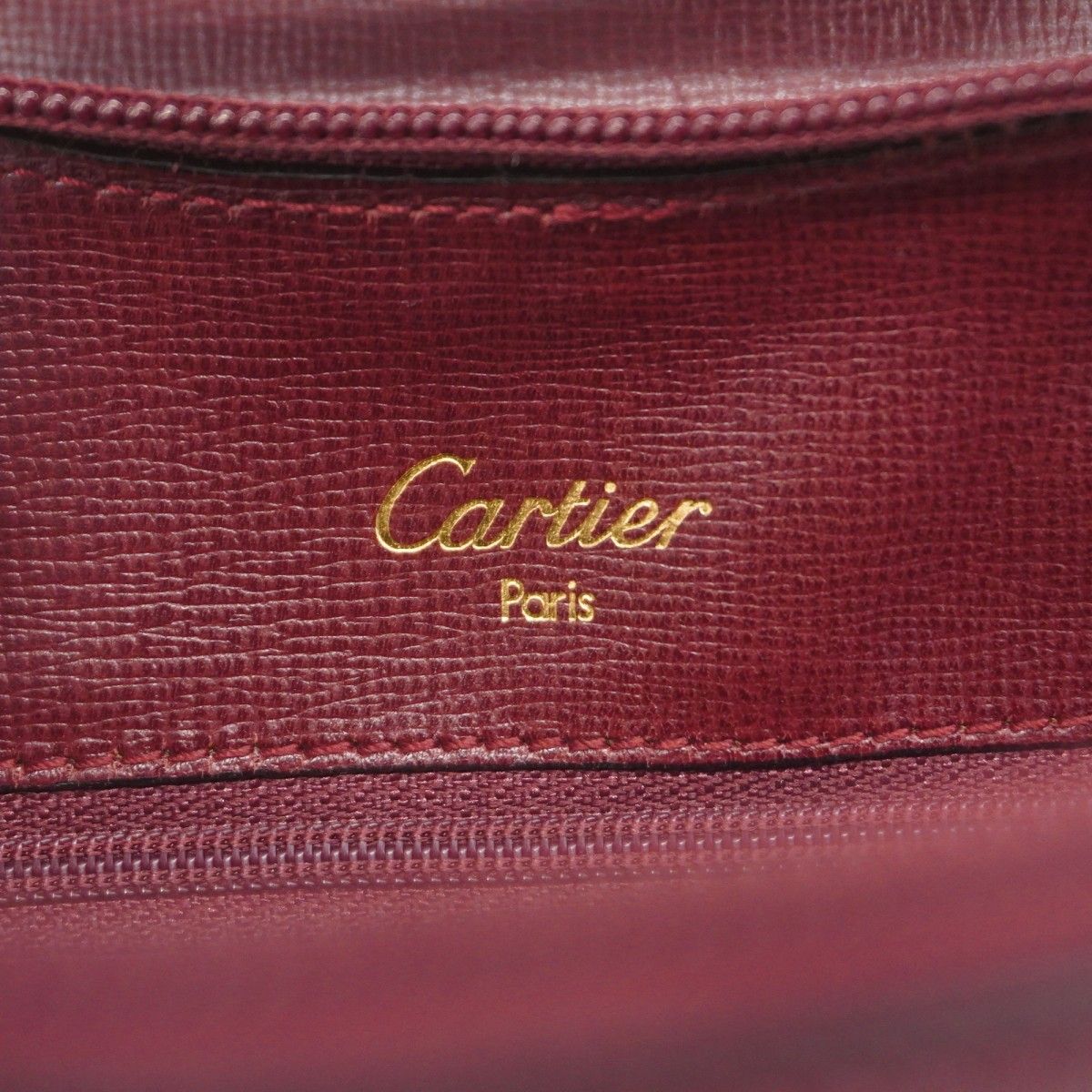 Cartier Backpack Must Leather Bordeaux Gold — view 5