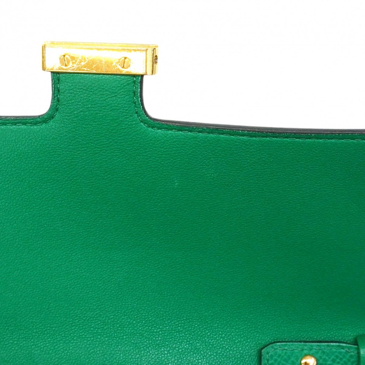 Hermes Shoulder Wallet Constance to Go Veau Epsom Vert Jade Gold — view 9