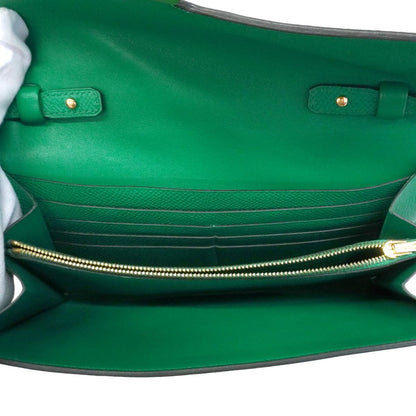 Hermes Shoulder Wallet Constance to Go Veau Epsom Vert Jade Gold — view 4