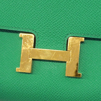 Hermes Shoulder Wallet Constance to Go Veau Epsom Vert Jade Gold — view 6