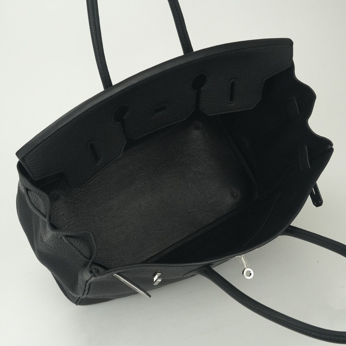 Hermes Birkin 35 Tote Togo Noir Black Silver — view 9