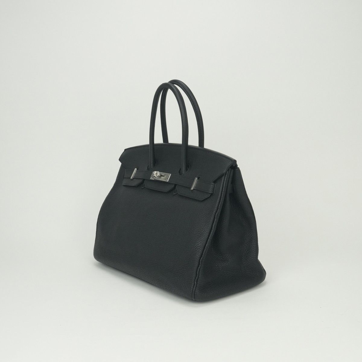 Hermes Birkin 35 Tote Togo Noir Black Silver — view 2