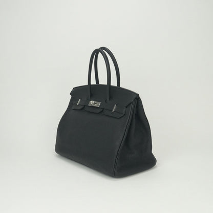 Hermes Birkin 35 Tote Togo Noir Black Silver — view 2