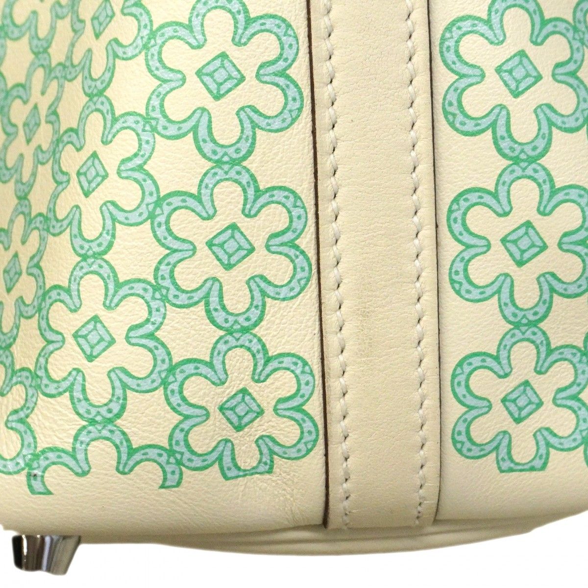 Hermes Handbag Picotin Lock PM Lucky Daisy Swift Nata Vert Silver — view 8