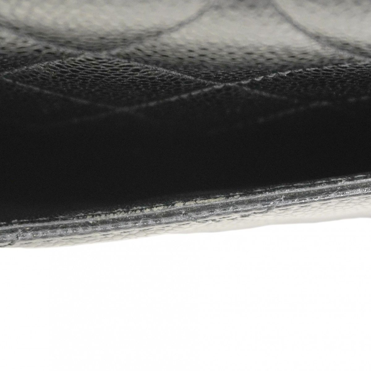 Chanel Handbag Quilted Caviar Leather Black Gold — view 9