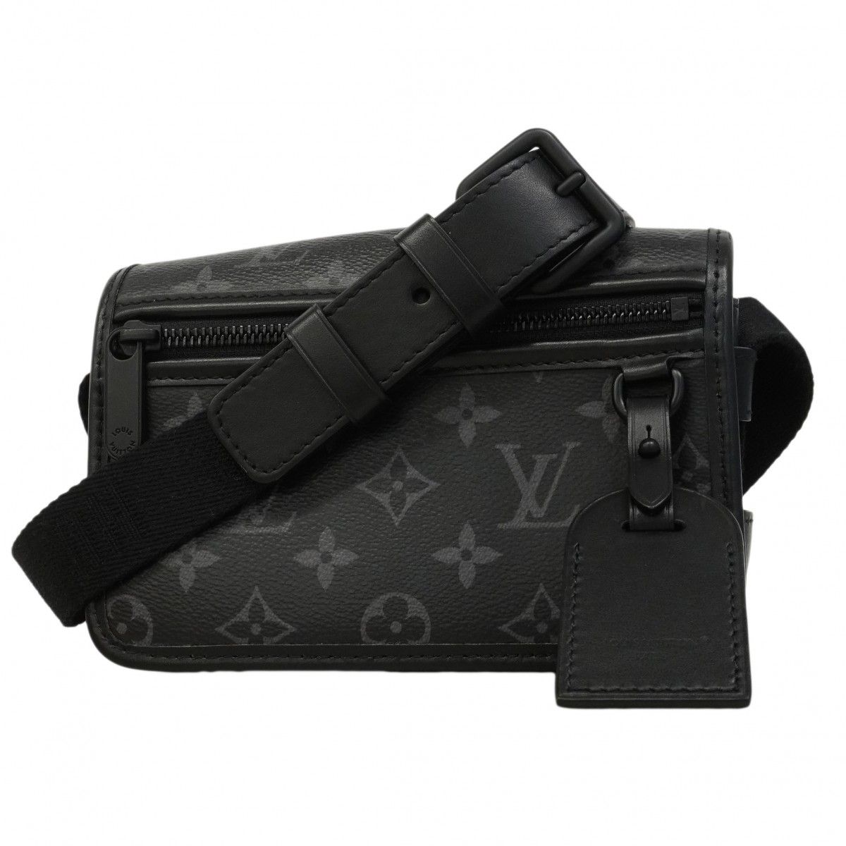 Louis Vuitton Shoulder Bag Monogram Eclipse Boss Foal Wearable Wallet Black