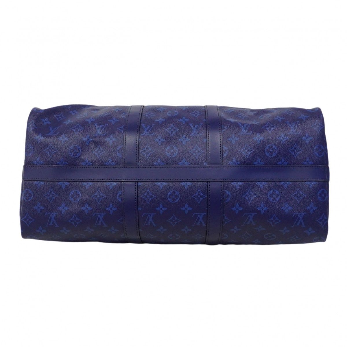 Louis Vuitton Boston Bag Monogram Split Keepall Bandouliere 50 Brown Blue — view 3