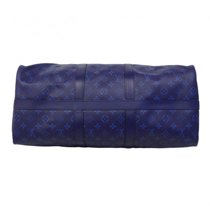 Louis Vuitton Boston Bag Monogram Split Keepall Bandouliere 50 Brown Blue — view 3