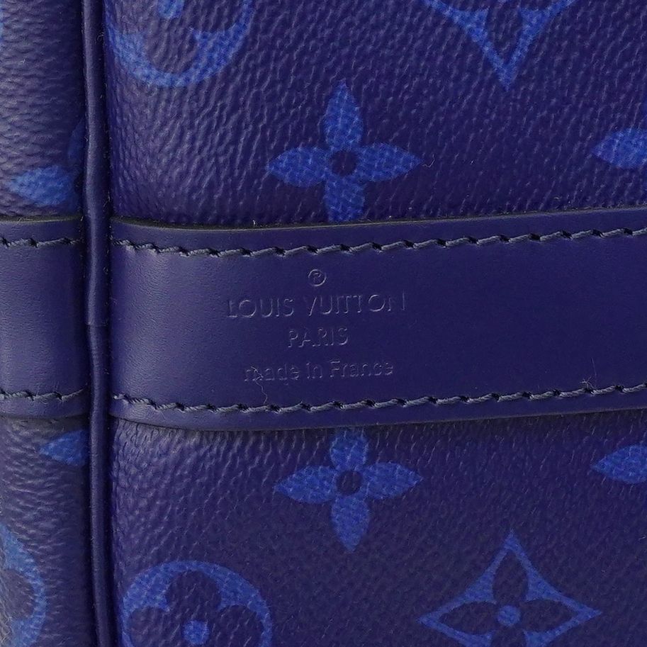 Louis Vuitton Boston Bag Monogram Split Keepall Bandouliere 50 Brown Blue — view 5