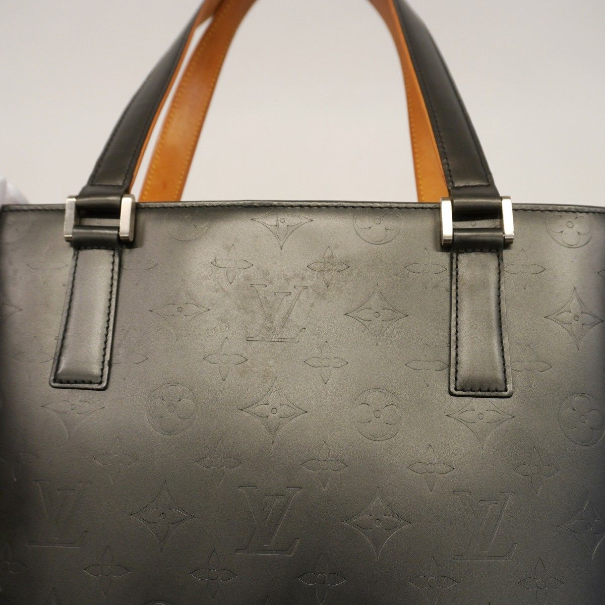 Louis Vuitton Tote Monogram Matte Stockton Noir — view 8