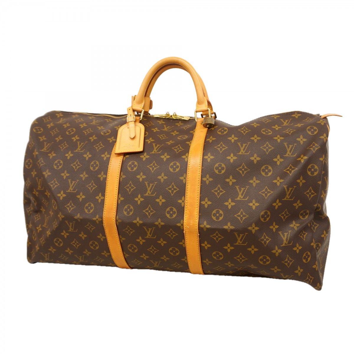 Louis Vuitton Boston Bag Monogram Keepall 60 Brown