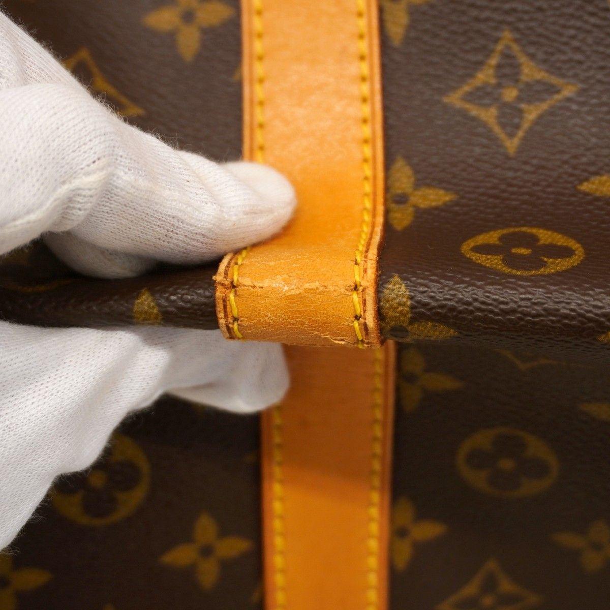 Louis Vuitton Boston Bag Monogram Keepall 60 Brown — view 7