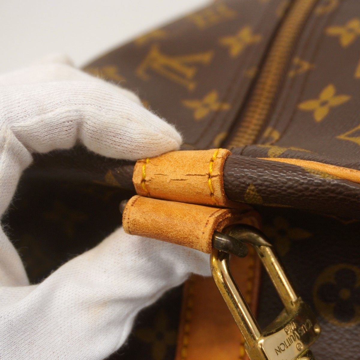 Louis Vuitton Boston Bag Monogram Keepall Bandouliere 60 Brown — view 8