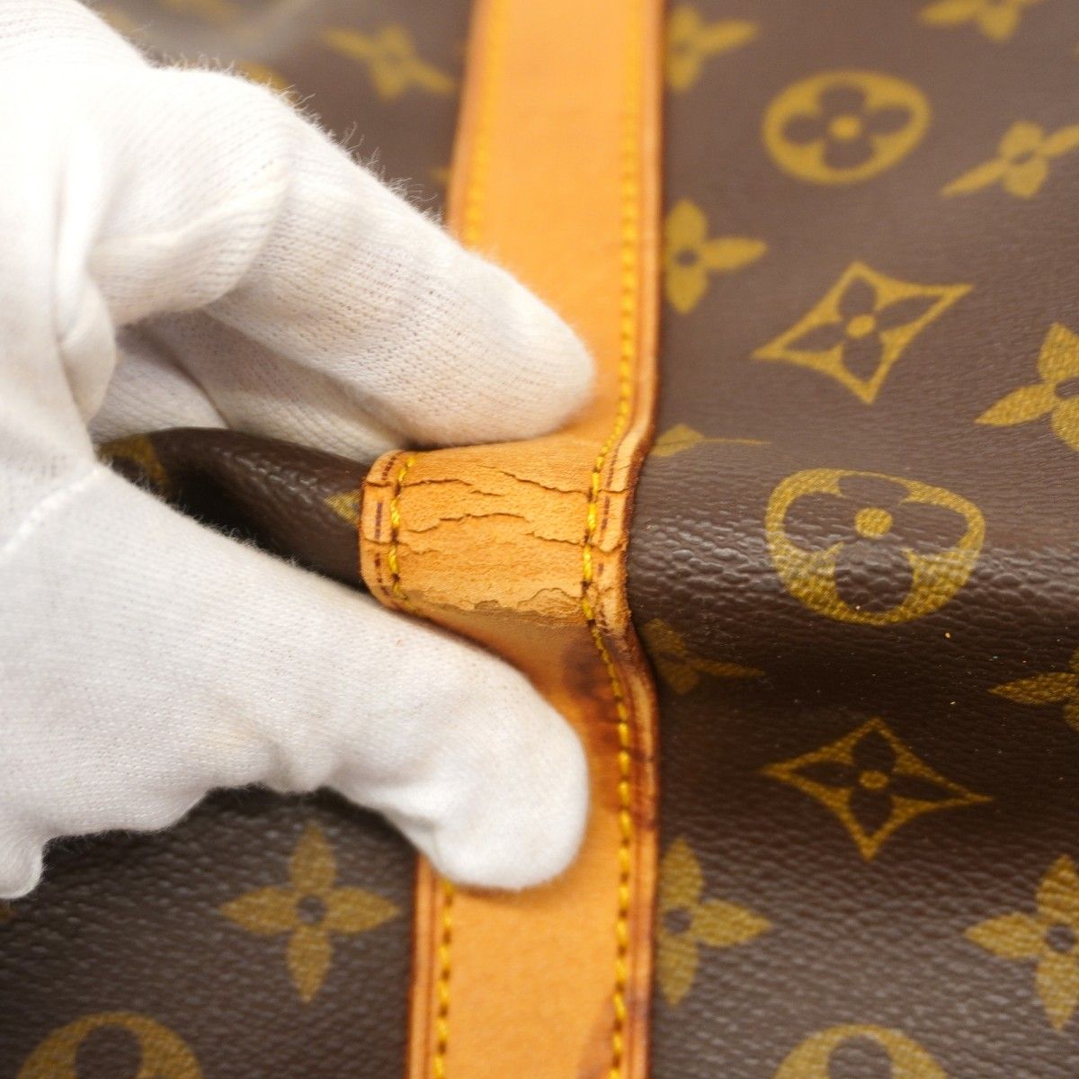 Louis Vuitton Boston Bag Monogram Keepall Bandouliere 60 Brown — view 7