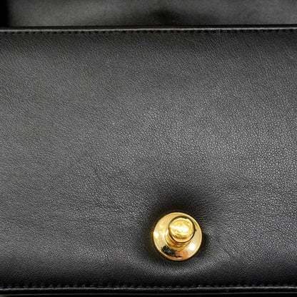 Chanel Shoulder Bag Stitch Lambskin Black Gold — view 8