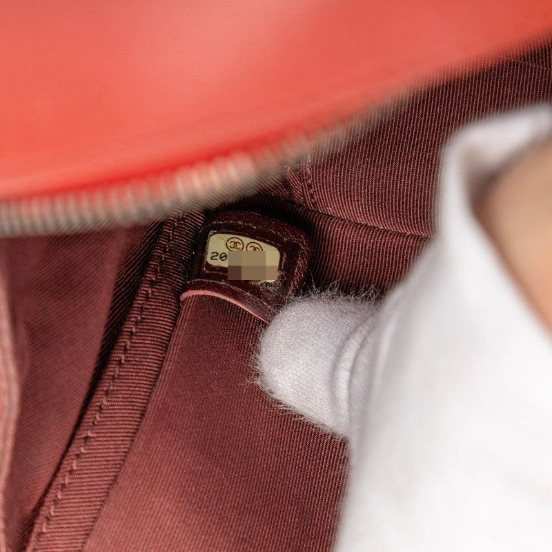 Chanel Quilted Cocobo-i Chain Shoulder Bag Red Lambskin — view 6
