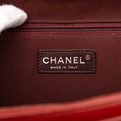 Chanel Quilted Cocobo-i Chain Shoulder Bag Red Lambskin — view 5