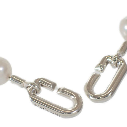 Tiffany & Co Pearl Ball Necklace 925 Sterling Silver Fresh Water Gift — view 5