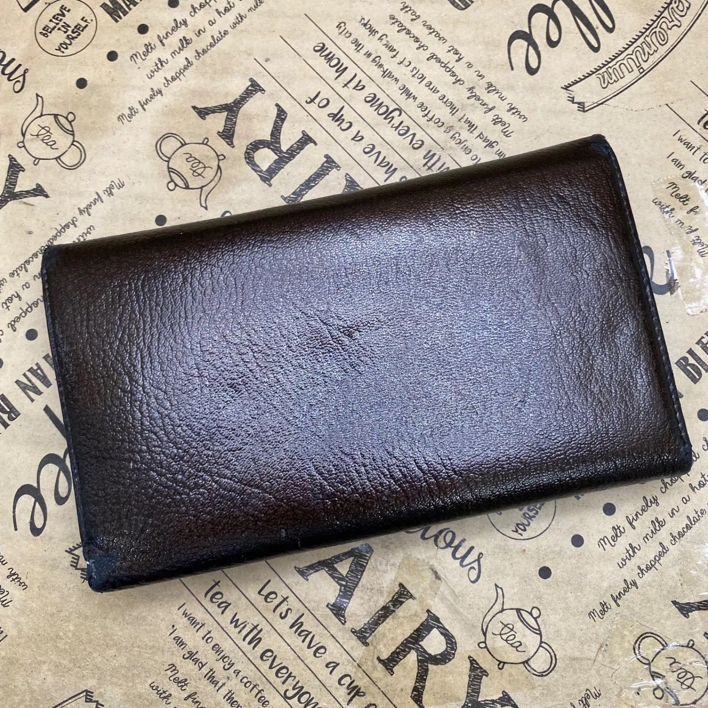 Chanel Wallet Trifold Leather CC Logo Card Pass Case Billfold Coin — view 4