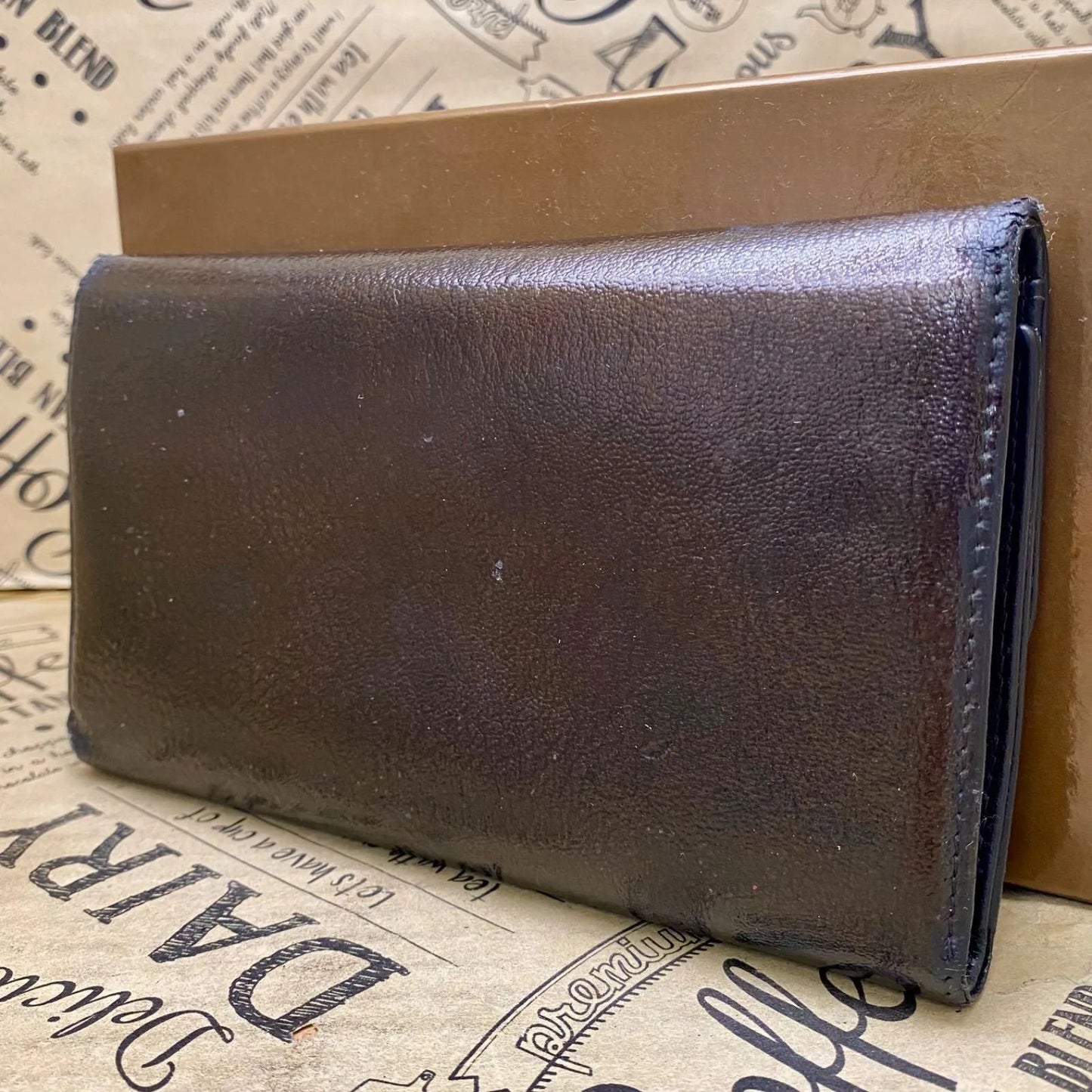 Chanel Wallet Trifold Leather CC Logo Card Pass Case Billfold Coin — view 2