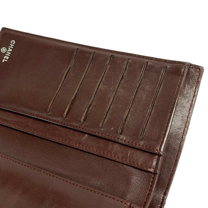 Chanel Wallet Quilted Black Silver Lambskin — view 8