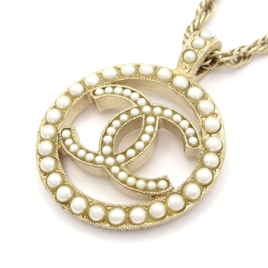 Chanel Necklace Gold Silver CC Logo