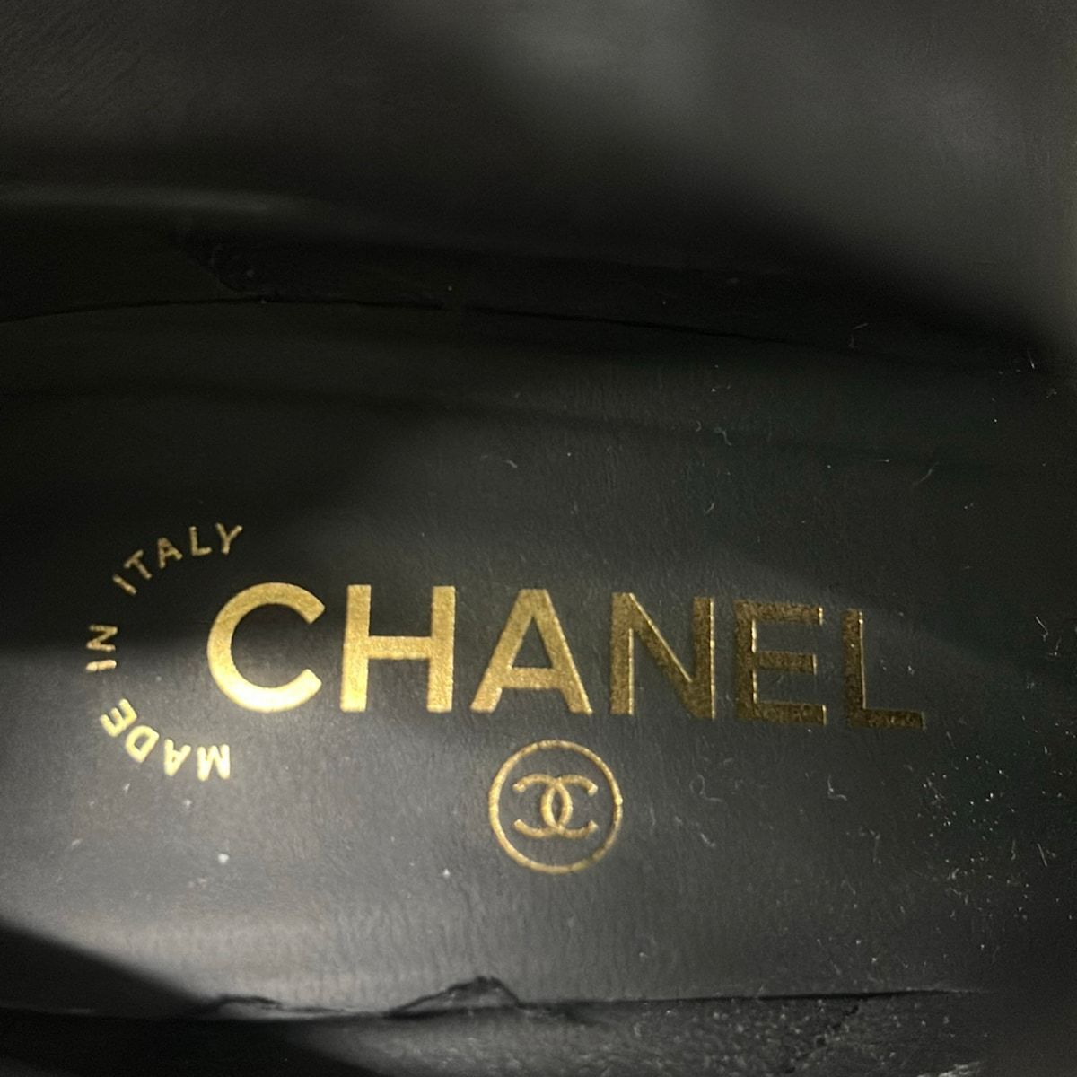 Chanel Short Boots 38.5 C Black Leather — view 6