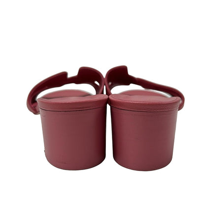 Hermes Mules 38.5 Oasis Pink Leather — view 3