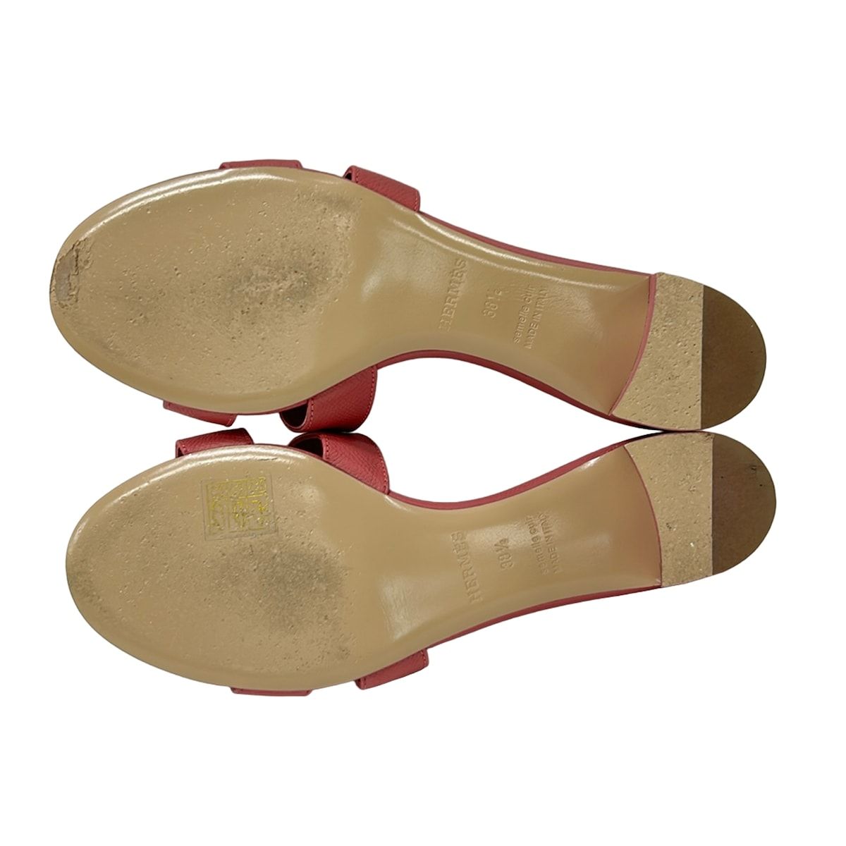 Hermes Mules 38.5 Oasis Pink Leather — view 4
