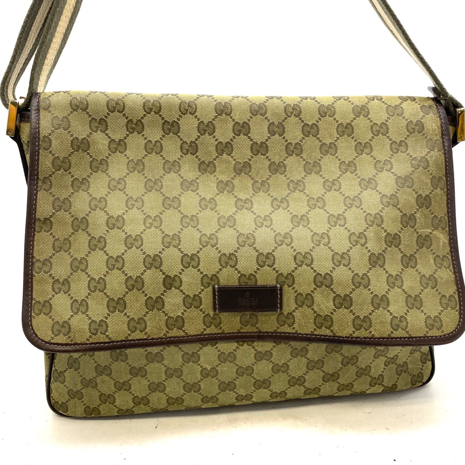 Gucci Shoulder Bag Crossbody GG Canvas A3 Travel Business