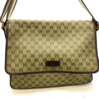 Gucci Shoulder Bag Crossbody GG Canvas A3 Travel Business