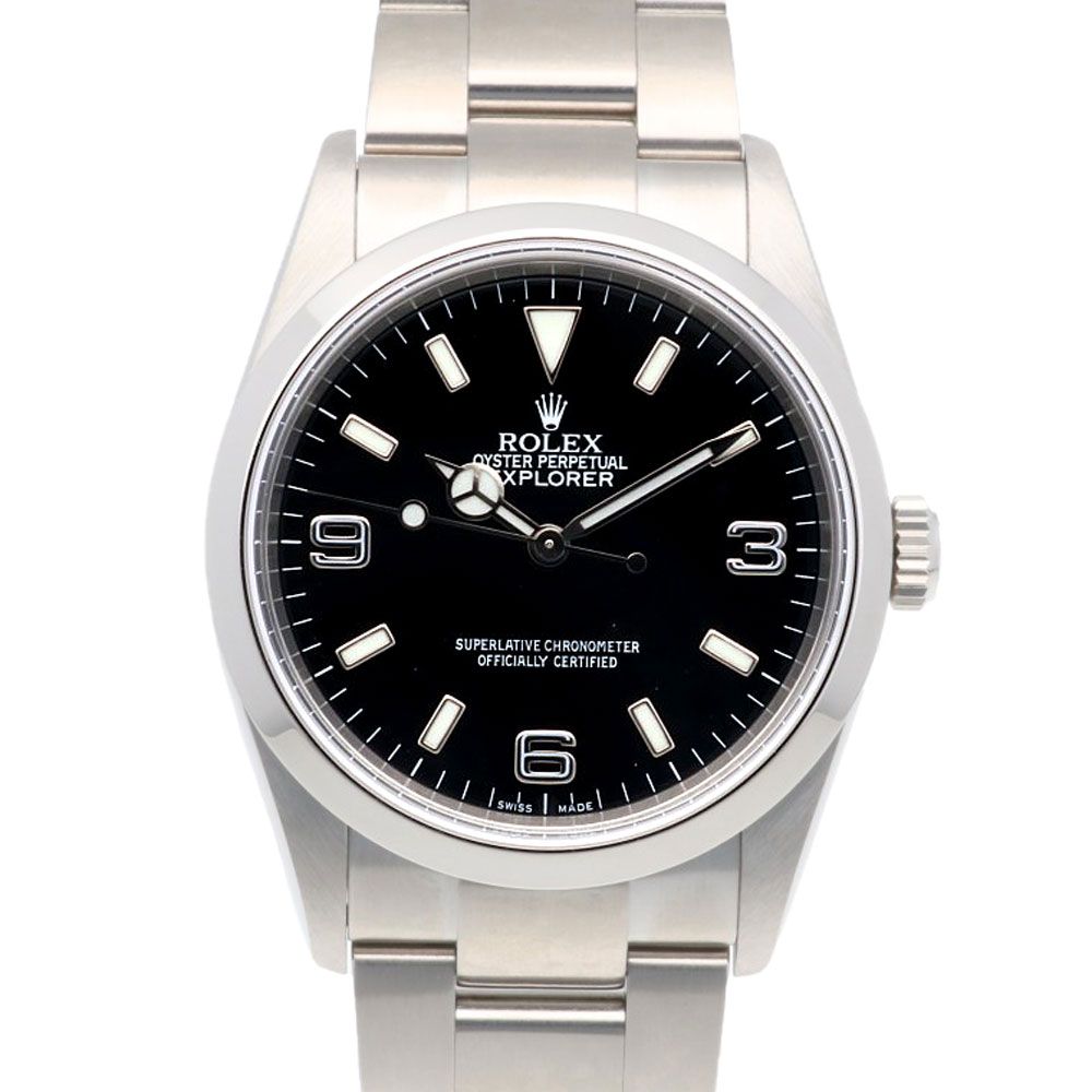 Rolex Explorer Oyster Perpetual Watch Stainless Steel Automatic Winding