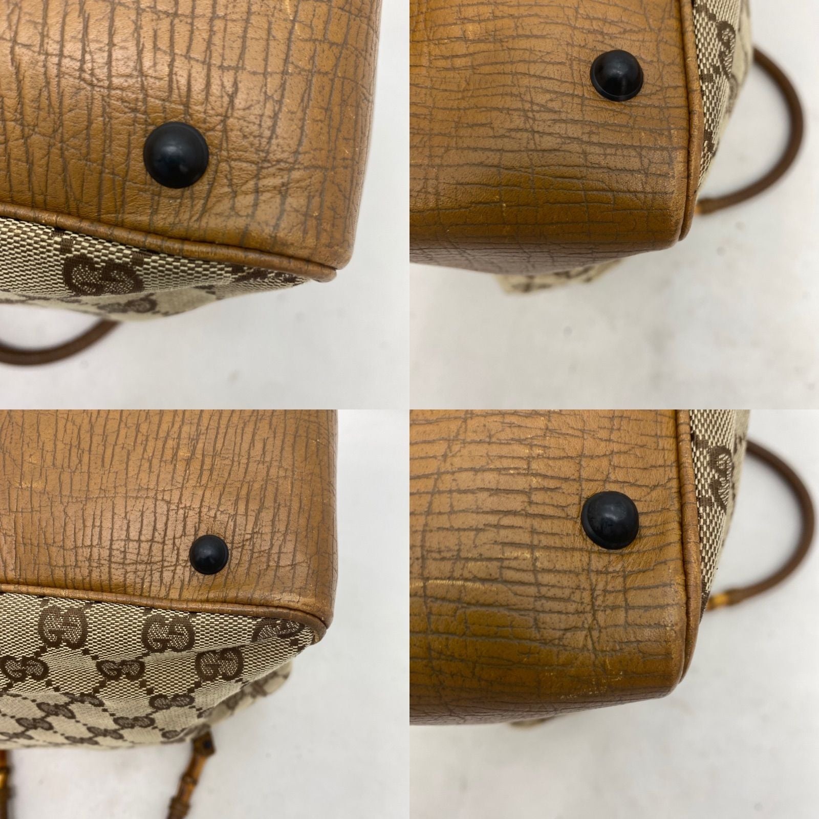 Gucci Handbag Bamboo Height GG Canvas Travel Business — view 8