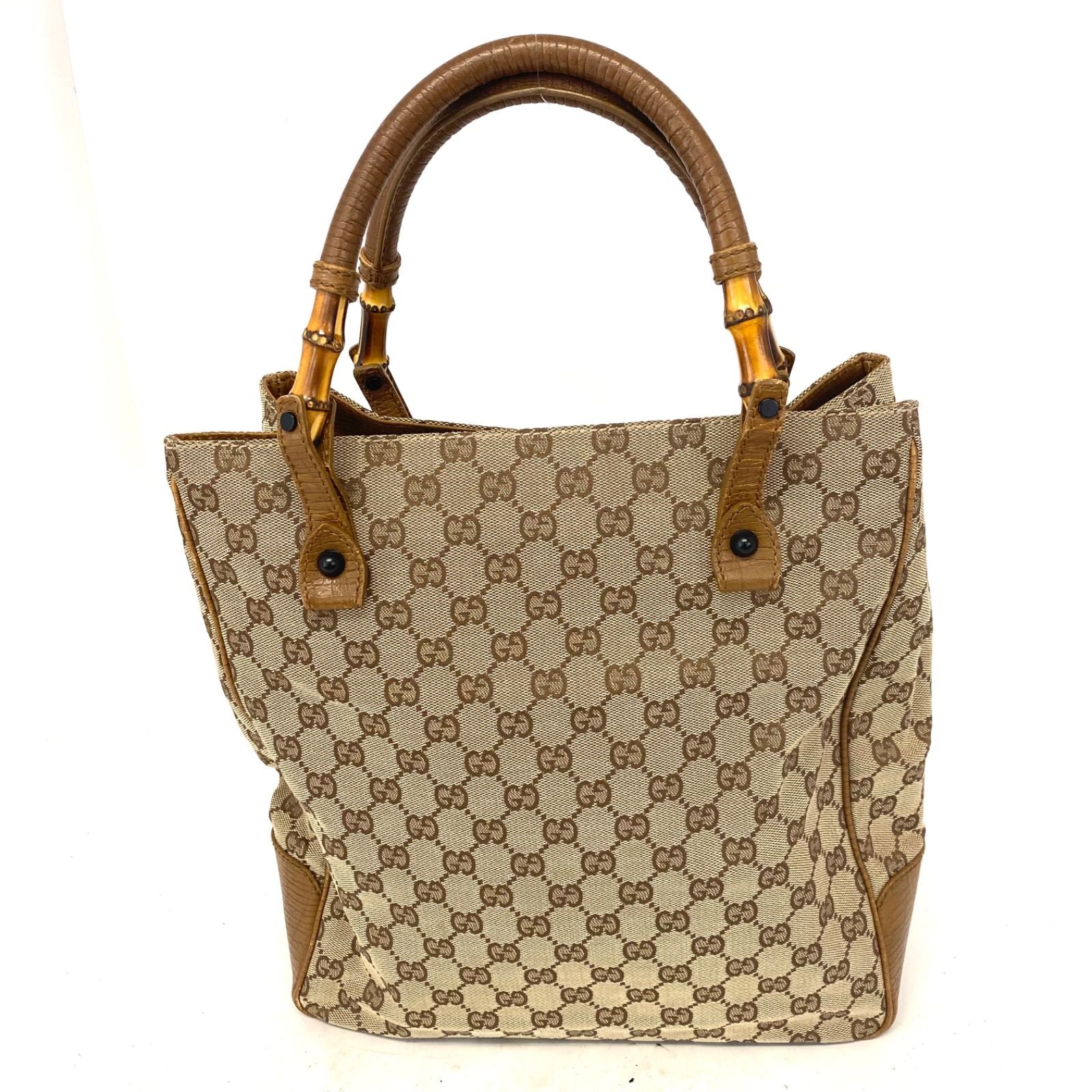 Gucci Handbag Bamboo Height GG Canvas Travel Business — view 2