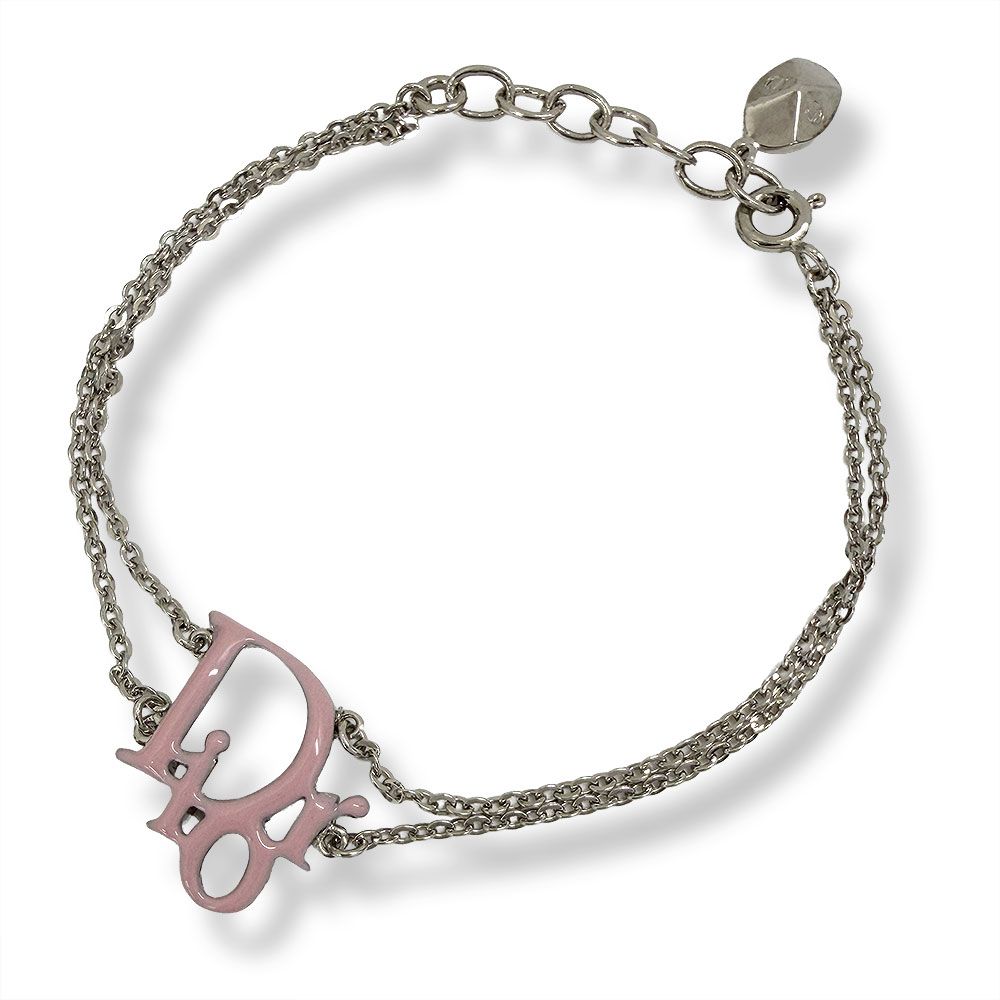 Dior Logo Bracelet Silver