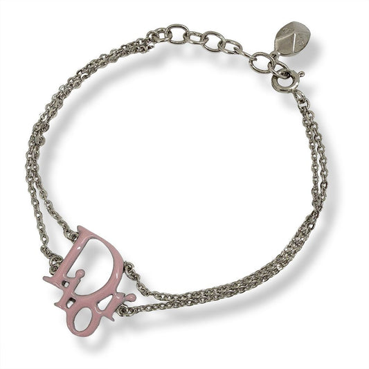 Dior Logo Bracelet Silver