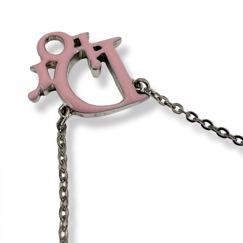 Dior Logo Necklace Silver — view 2