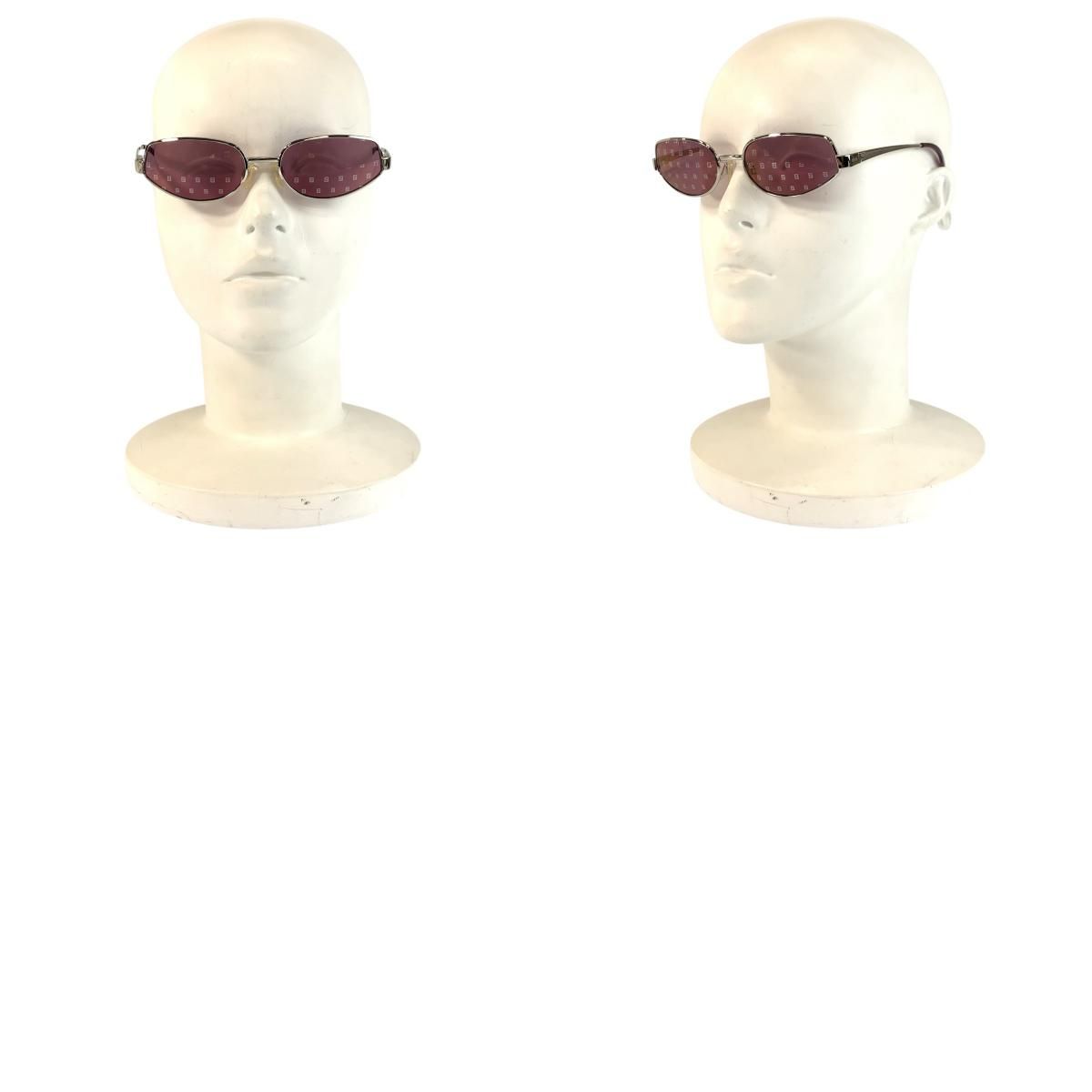 Fendi Vintage Zucca Purple Silver Metal Mod 55 Sunglasses Eyewear — view 9