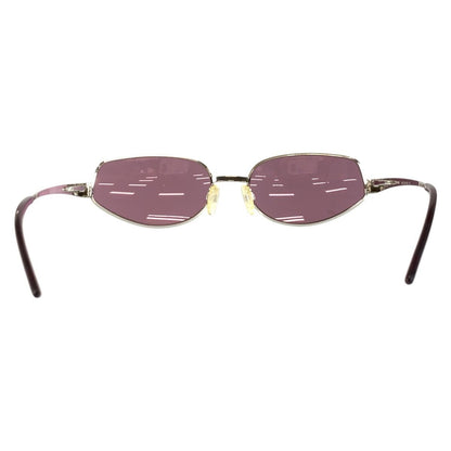 Fendi Vintage Zucca Purple Silver Metal Mod 55 Sunglasses Eyewear — view 3