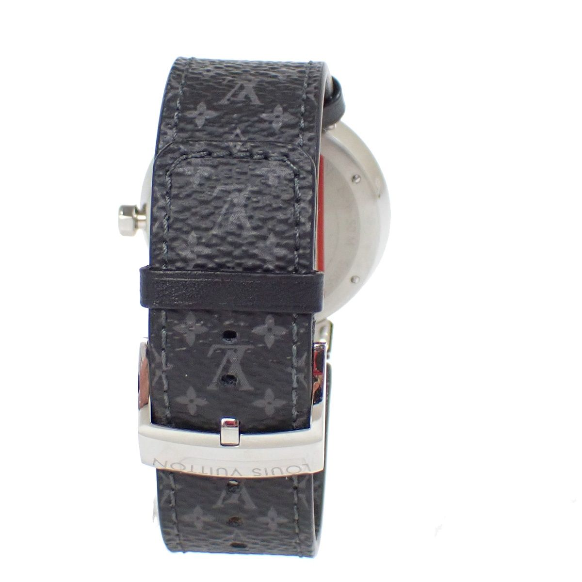 Louis Vuitton Tambour Slim Eclipse Watch Black Gray — view 3